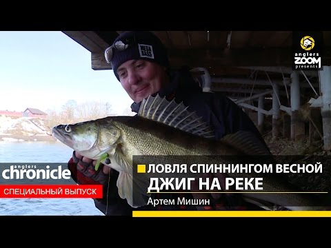 Видео: Ловля спиннингом весной. Джиг на реке. Артем Мишин. Anglers Chronicle