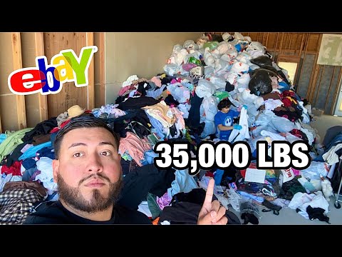Видео: Обработка 35 000 фунтов одежды для eBay