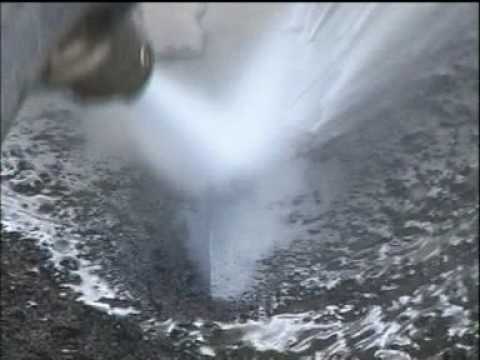 Видео: Аппарат высокого давления Посейдон - гидропескоструйная очистка поверхности