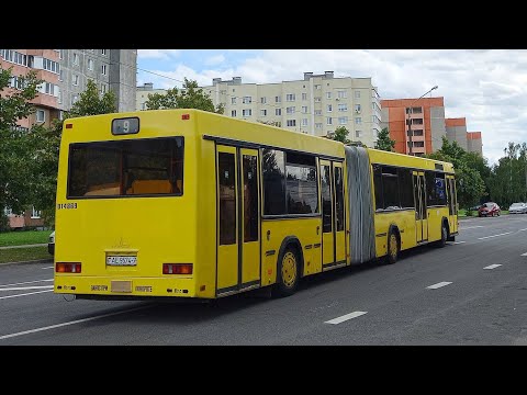 Видео: Автобус Минска МАЗ 105 065 госномер АЕ 9574-7 марш 9