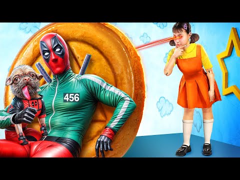 Видео: Супергерои в игре в кальмара! Игра в кальмара 2