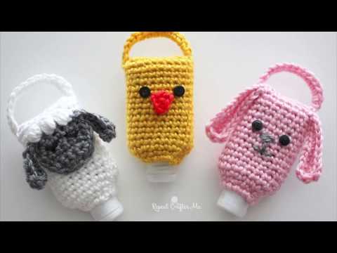 Видео: Вязаный держатель для дезинфицирующего средства для рук