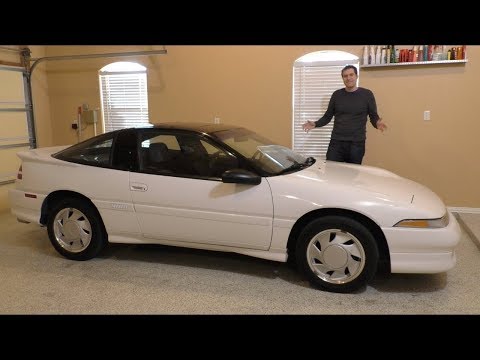 Видео: Обзор Mitsubishi Eclipse GSX 1990 года в идеале