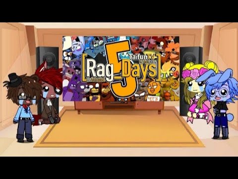 Видео: реакция фнаф 1 на [rag days] 2/3