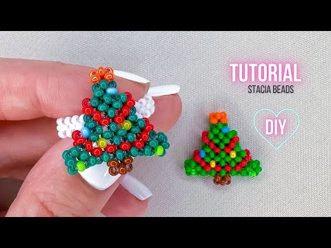 Видео: Елка из бисера крестиком