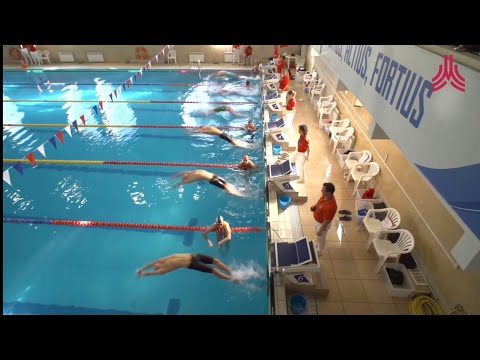 Видео: 200 на спине 2,14.14, Думцев Иннокентий, 6 дорожка, Первенство Москвы (25м)