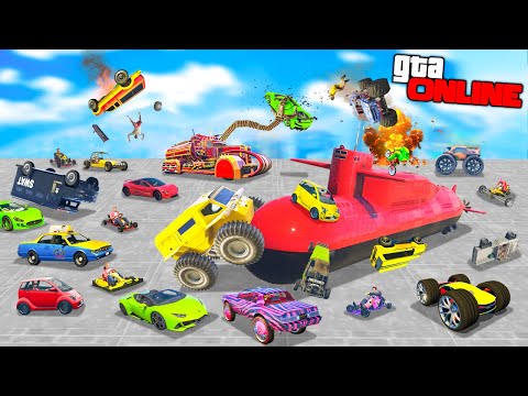 Видео: ОГРОМНЫЙ МОНСТР vs ТОЛПА ЗЛЫХ ЛЮДЕЙ! НАДО ИСКАТЬ ОБЪЕЗДЫ И ПРОЕЗЖАТЬ НА ЛИЦОМ К ЛИЦУ В ГТА 5 ОНЛАЙН