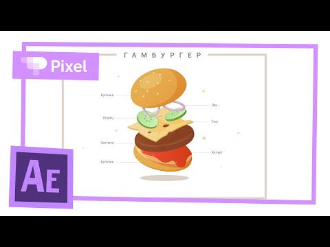 Видео: Анимируем гамбургер в After Effects | уроки для новичков