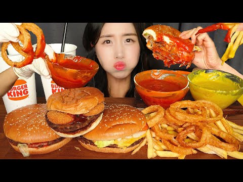 Видео: НОЧНОЙ БУРГЕР МУКБАНГ🍔 BURGER KING ASMR MUKBANG EATING SOUNDS