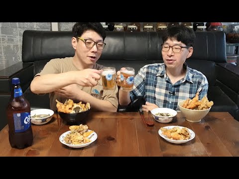 Видео: Привет! Хотите приготовить темпуру с рисом? Рецепт «Тендон Мукбанг» (суп мисо)