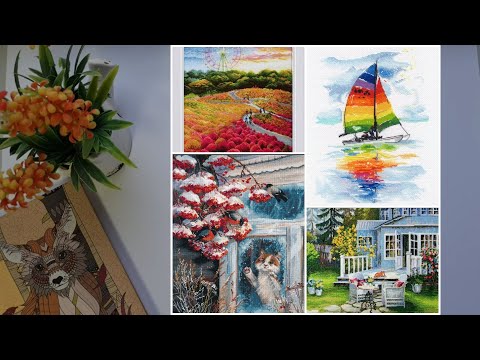 Видео: 12. НОВИНКИ наборов для ВЫШИВКИ, вышедшие в АПРЕЛЕ.Овен, Риолис, Рanna, М.П. Студия, Марья искусница