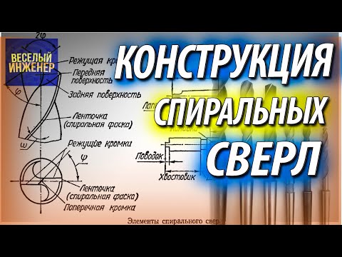 Видео: Спиральное сверло по металлу. Конструкция сверла. ГОСТ