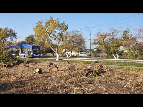 Видео: Подготовка территории к строительству. Экскаватор-погрузчик.