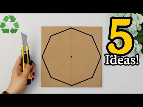 Видео: 5 идей из картона, о которых никто не знает, на продаже которых можно заработать 🤑/Дешевые