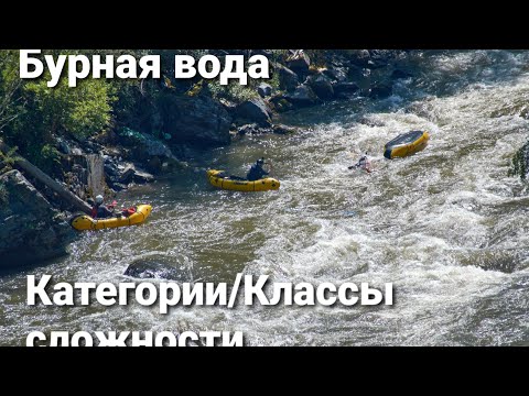 Видео: Пакрафтинг на бурной воде. Категории/классы сложности порогов.