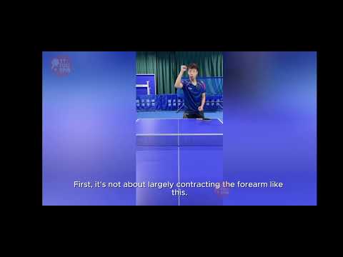 Видео: Тренируем стабильный серийный топ-спин справа.