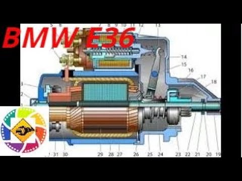 Видео: BMW E36 как снять стартер замена стартера  ---  BMW E36 how to remove a starter starter replacement