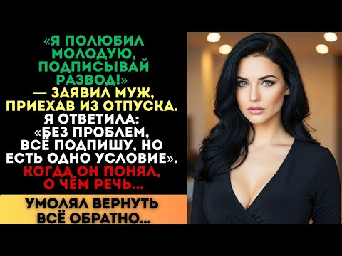 Видео: «Я полюбил молодую, подписывай развод!» — заявил муж. Но одно моё условие изменило всё...