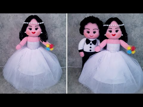 Видео: 😍УДИВИТЕЛЬНО/❤Изготовление куклы-невесты/🔊Игрушка из носков