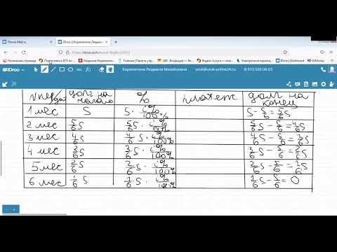 Видео: ЕГЭ Математика 15 Задание Финансовая математика Кредиты Табличный метод