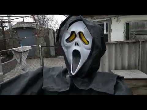 Видео: Пугало "Крик", весь процесс изготовления.