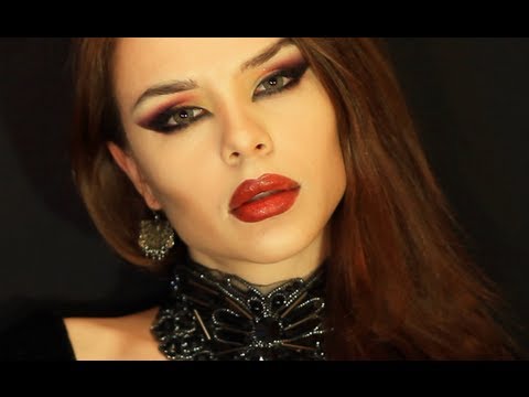 Видео: MW Vampire Makeup Tutorial Transformation Необычный Вечерний Макияж Halloween