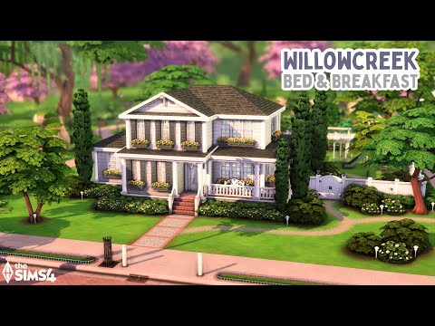 Видео: Гостевой дом «Уиллоукрик»🥞The Sims 4 Приключения ждут скоростного строительства || Без CC