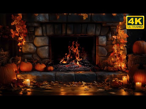 Видео: 🍁 Тихий осенний камин в домике (12 ЧАСОВ) 🔥 Деревенская атмосфера потрескивания дров [без музыки]