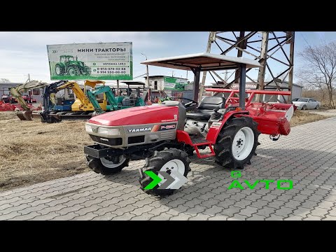Видео: Минитрактор для дачи YANMAR F220 японский трактор для сельхоз работ личного пользования ПРОГРЕССАВТО
