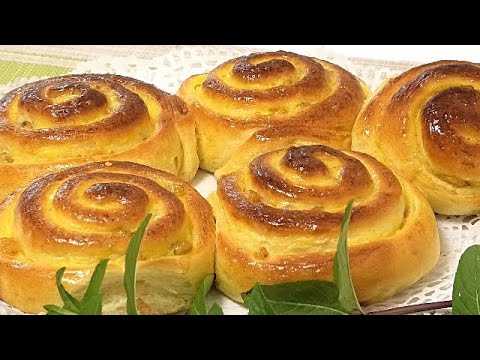 Видео: Завитушки с кремом. Булочки-пирожные/Buns with cream