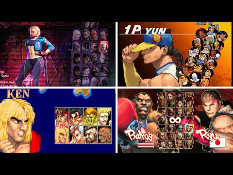 Видео: Эволюция Street Fighter Select Screen и VS (1987-2025)