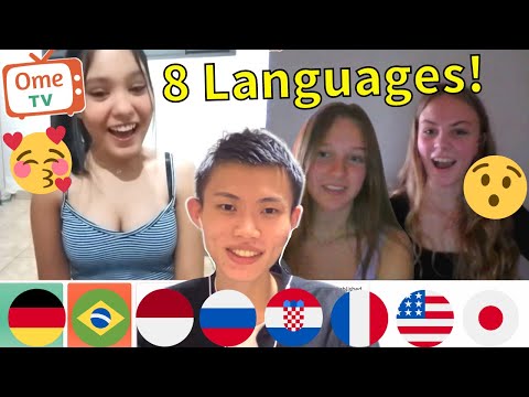 Видео: Полиглот заставляет людей улыбаться, говоря на их языках в чатрулетке!