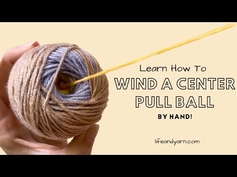 Видео: Как намотать клубок пряжи с центральным натяжением — просто — не требуется ни моталка, ни моталка!