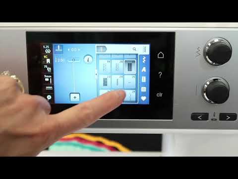 Видео: BERNINA 570 39 штопальных стежков