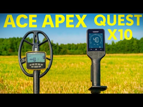 Видео: Garrett Ace Apex и Quest x10 тест металлоискателей на полигоне