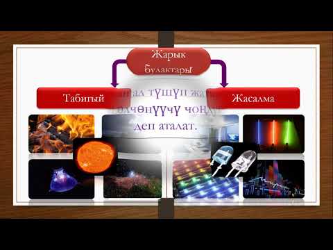 Видео: § 31,32 Жарыктын жаратылышы жөнүндөгү алгачкы пикирлер. Жарык булактары.