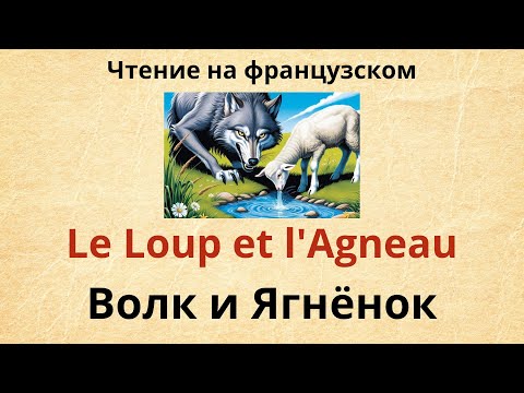 Видео: Чтение на французском. ВОЛК И ЯГНЕНОК. lE LOUP  ET L’AGNEAU.