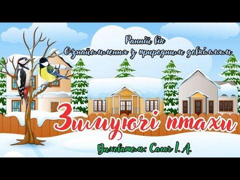 Видео: Ранній вік. Ознайомлення з природним довкіллям "Зимуючі птахи".