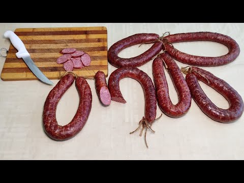 Видео: Колбаса из гуся копченая