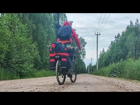 Видео: На велосипеде на рыбалку в лес с палаткой. Жарю карася.