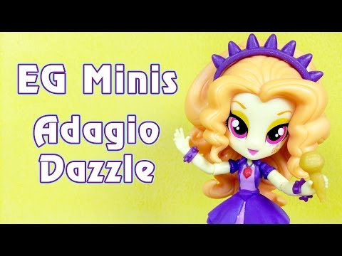 Видео: Адажио Даззл - мини-девушка Эквестрии (Equestria Girls Minis)