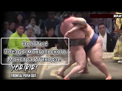 Видео: Все золотые звёзды монгольского монстра Итинодзе Сумо на русском 2025 (Ichinojo's Golden Stars)