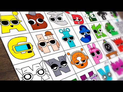Видео: Рисование Incredibox Sprunki Alphabet Lore A - Z