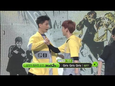 Видео: [Gods Seven GOT7] - Девушки Девушки Девушки @ Популярные Inkigayo 140216