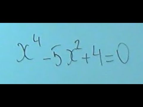 Видео: 082408 Розв'язування біквадратних рівнянь 1 - 8 клас