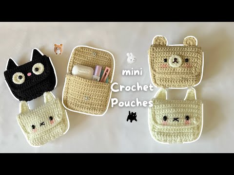 Видео: 🧸 Мини-кошелек-сумочка, связанный крючком | * Быстрый и простой урок по вязанию крючком