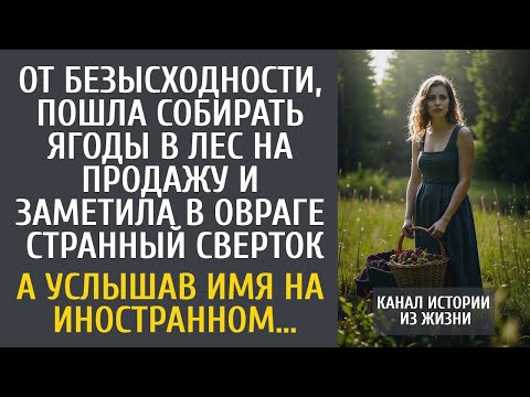 Видео: От безысходности, пошла собирать ягоды в лес чтобы продавать на трассе… А услышав имя на иностранном