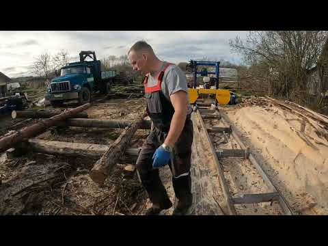 Видео: Обзор на бензиновую пилораму. Астрон 9 мини.