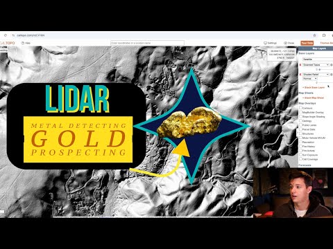Видео: Как использовать CalTopo и LiDAR для поиска и обнаружения золотых самородков