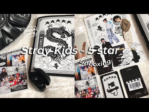 Видео: распаковка альбома Stray Kids - 5 STAR ver. B (jyp pob) ⭐️ kpop album unboxing